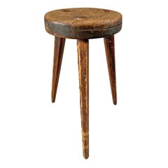 19th Century American Three-Legged Stool