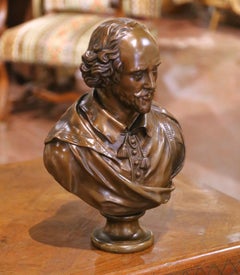 19th Century American Tiffany & Co. Bronze Bust of William Shakespeare