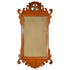 19th Century American Tiger Maple Mirror
