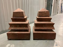 epis de faîtage en étain américain du 19ème siècle:: couleur rouille