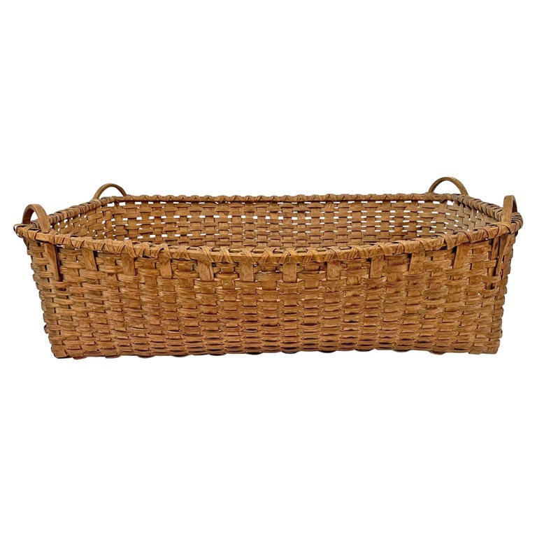 19th Century American Tobacco Leaf Basket at 1stDibs