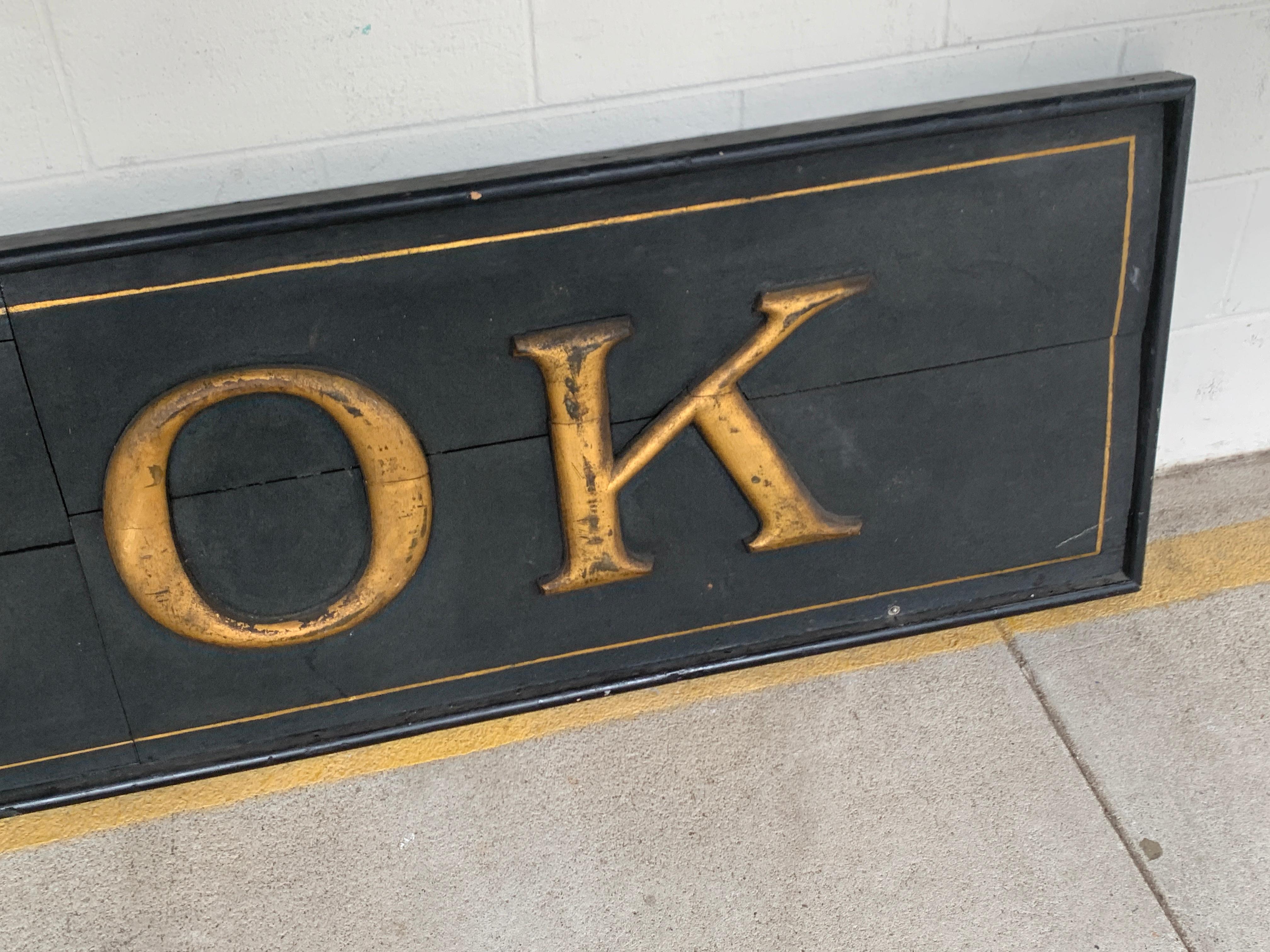 Painted 19th Century American Trade Sign 'Crook', Medina, NY For Sale