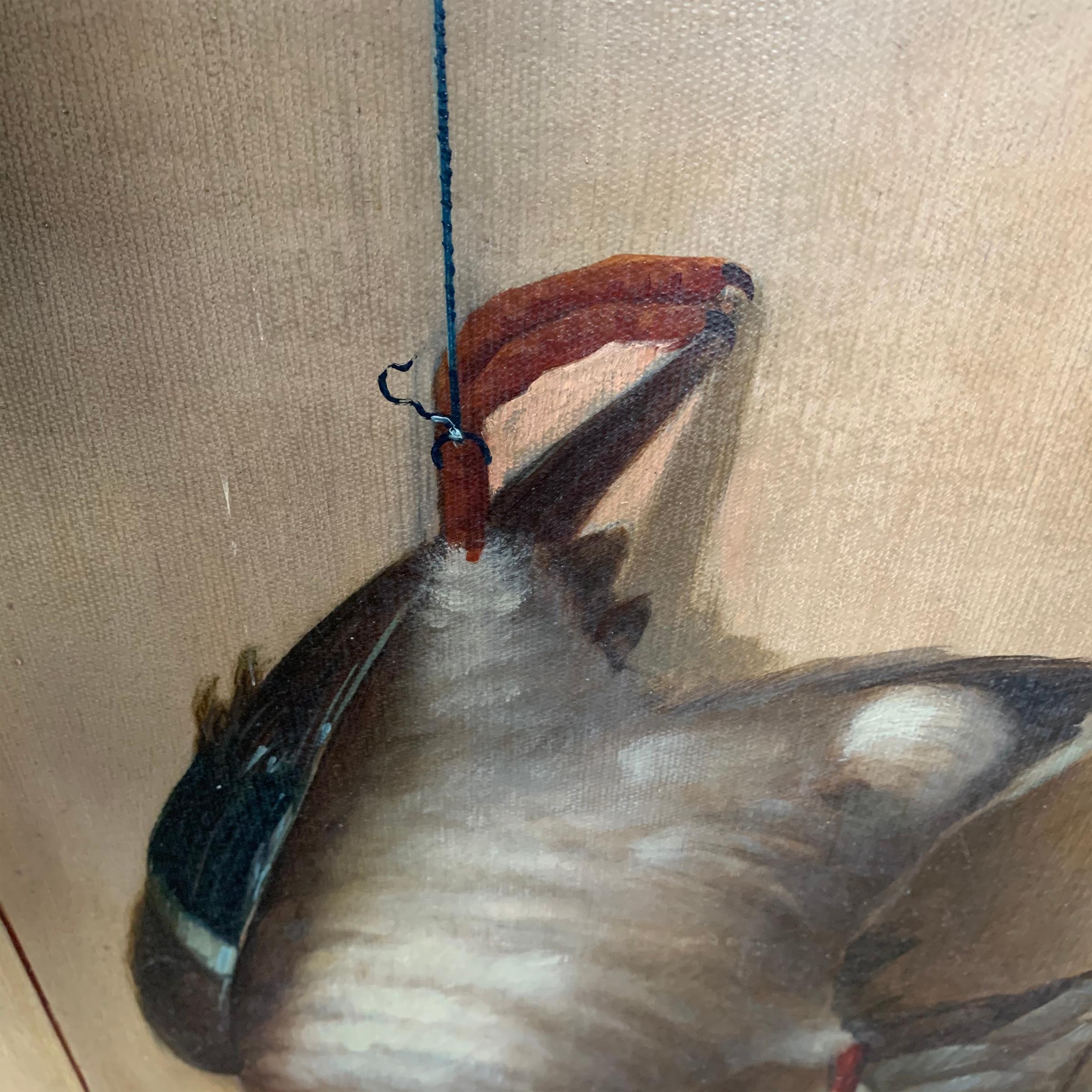 Country 19th Century American Trompe l'Oeil Hunt Painting