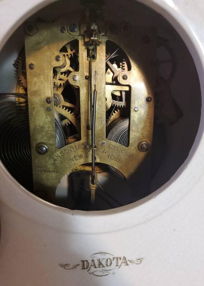 19th Century American Victorian Ansonia Mantel Clock In Good Condition In Forney, TX
