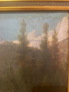 19th Century American Western Landscape Oil Painting