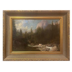 19th Century American Western Landscape Oil Painting