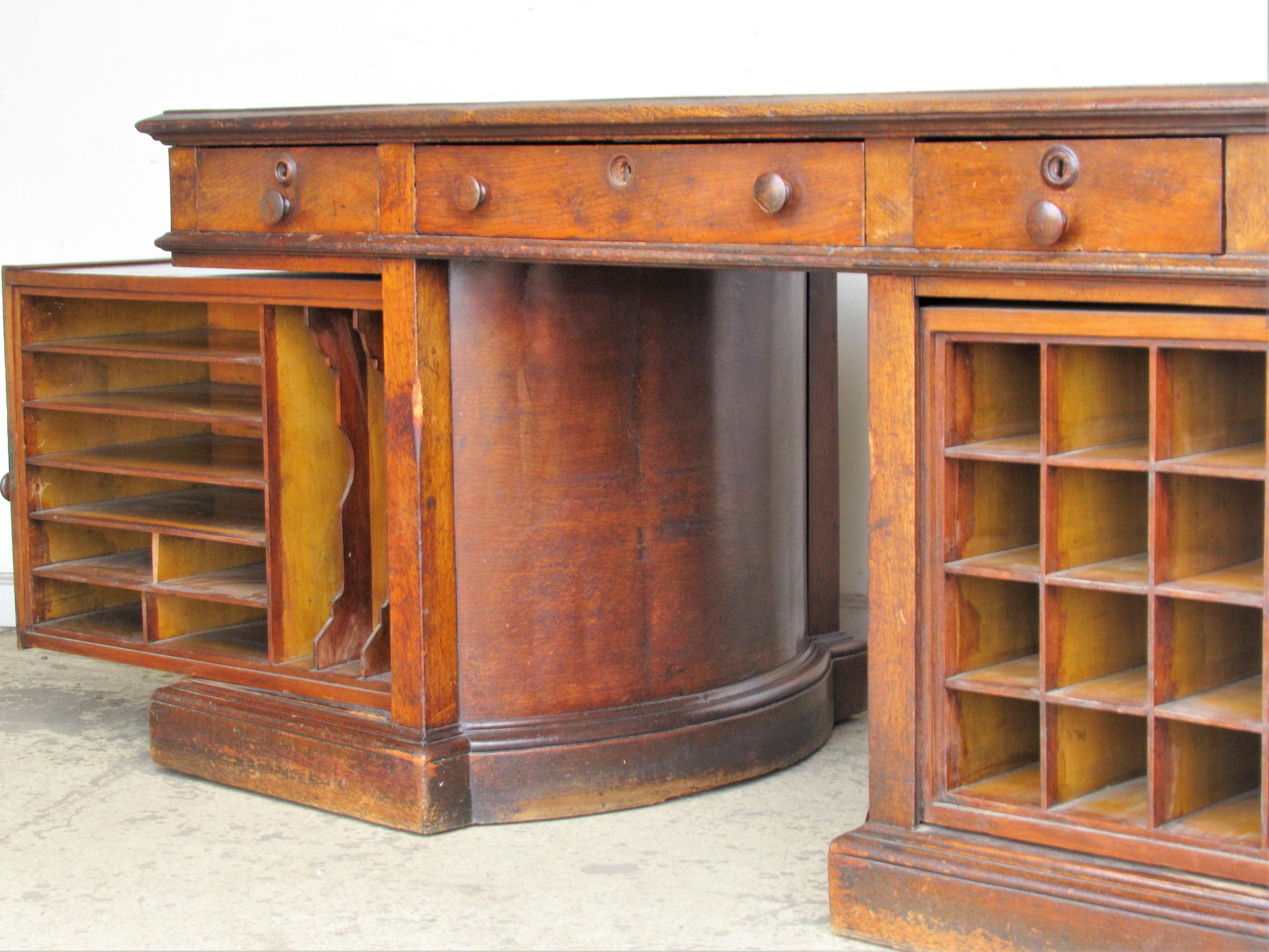 19th Century Wooton Rotary Desk 9