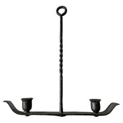 19th Century American Wrought Iron Candle Sconce