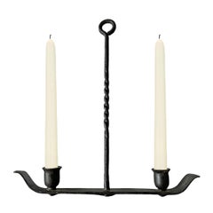 Antique 19th Century American Wrought Iron Candle Sconce