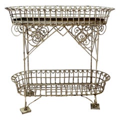 19th Century American Wrought Iron Plant Stand at 1stDibs | wrought iron  plant stands vintage, vintage wrought iron plant stand, antique iron plant  stand