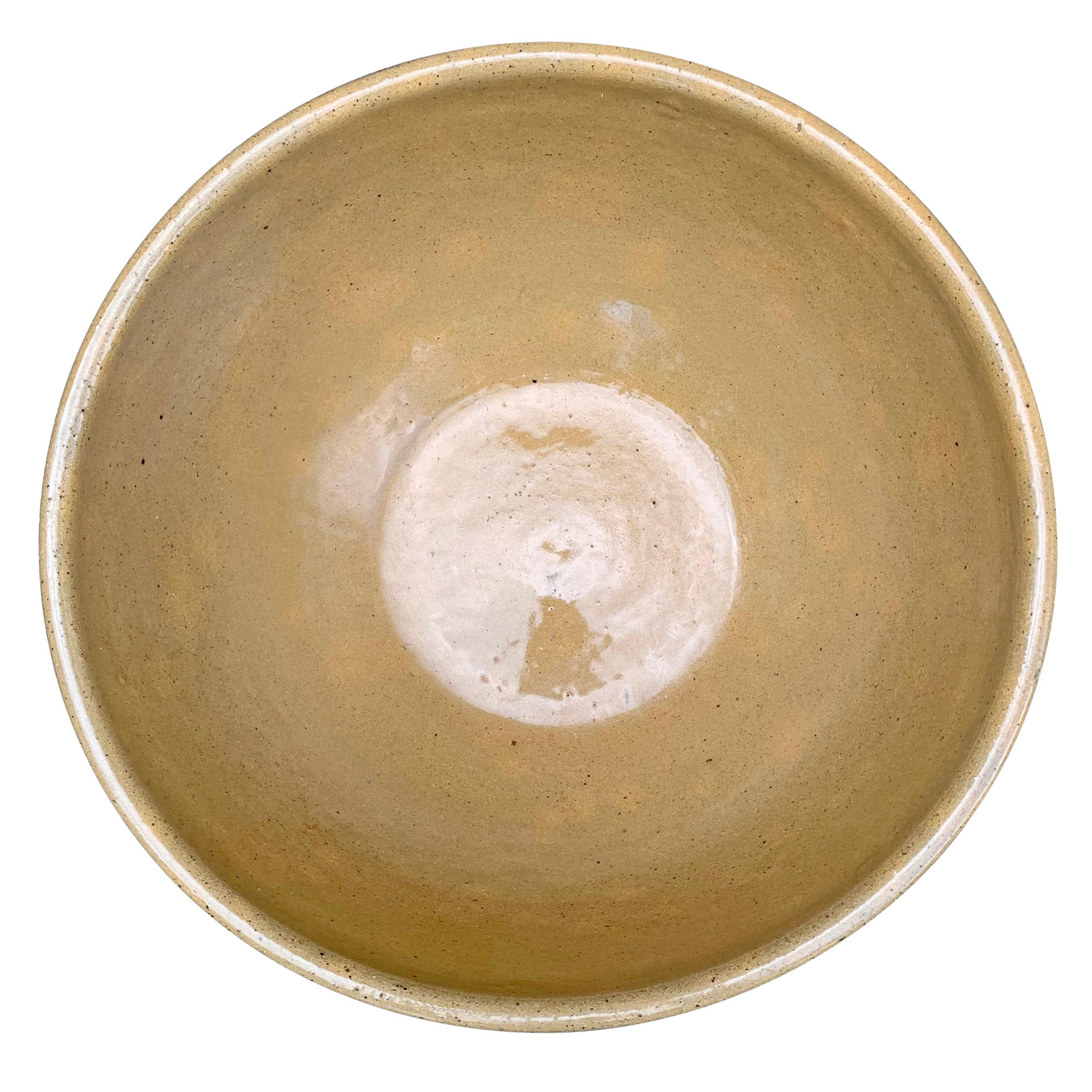 19th Century American Yellowware Mixing Bowl 2