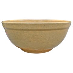 19th Century American Yellowware Mixing Bowl