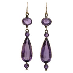 19th Century Amethyst Earrings
