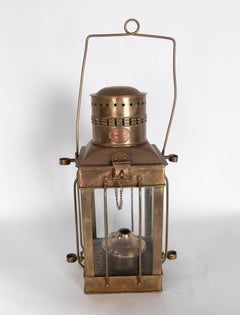 19th Century Amsterdam Bronze First-Class Ship's Lantern