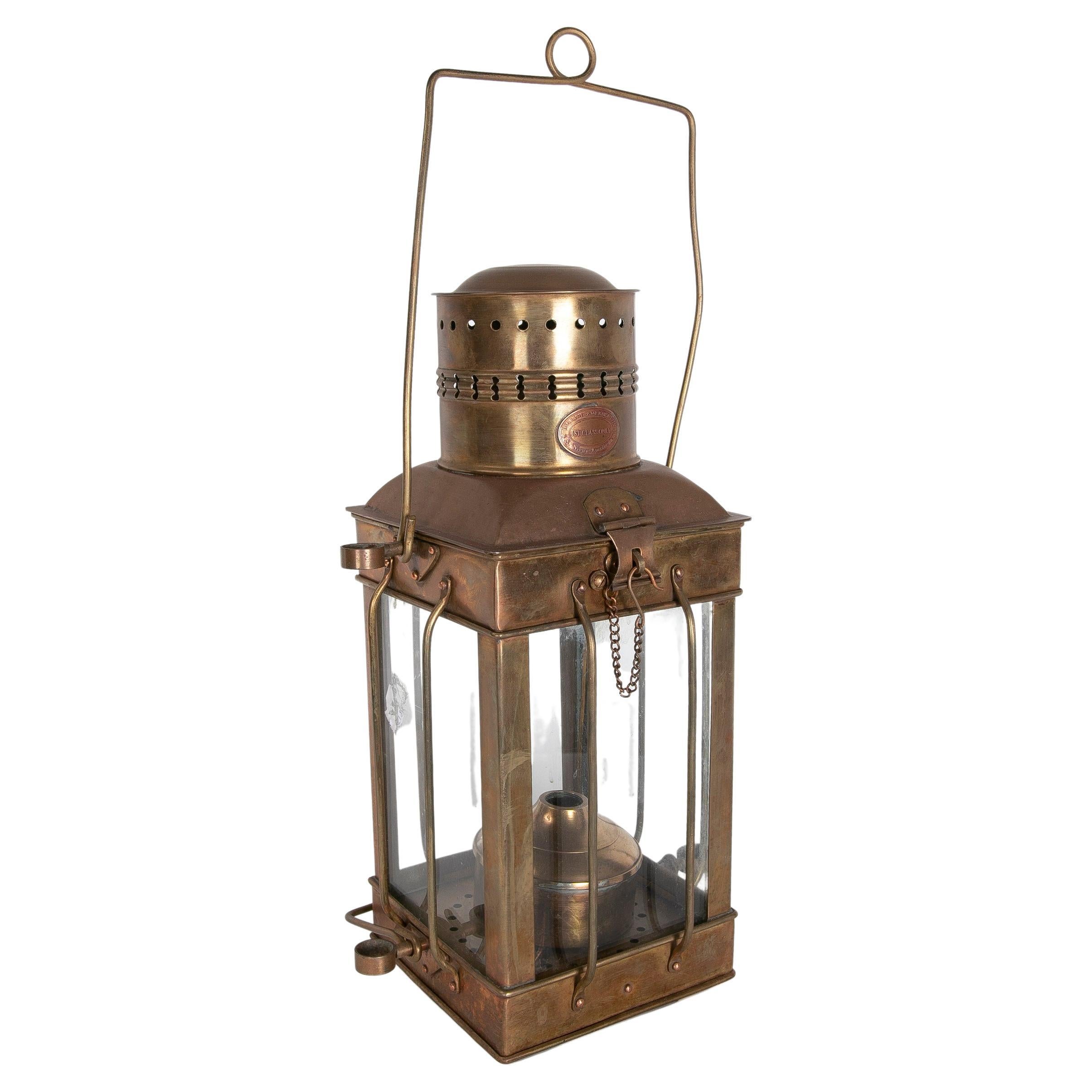 19th Century Amsterdam Bronze First-Class Ship's Lantern