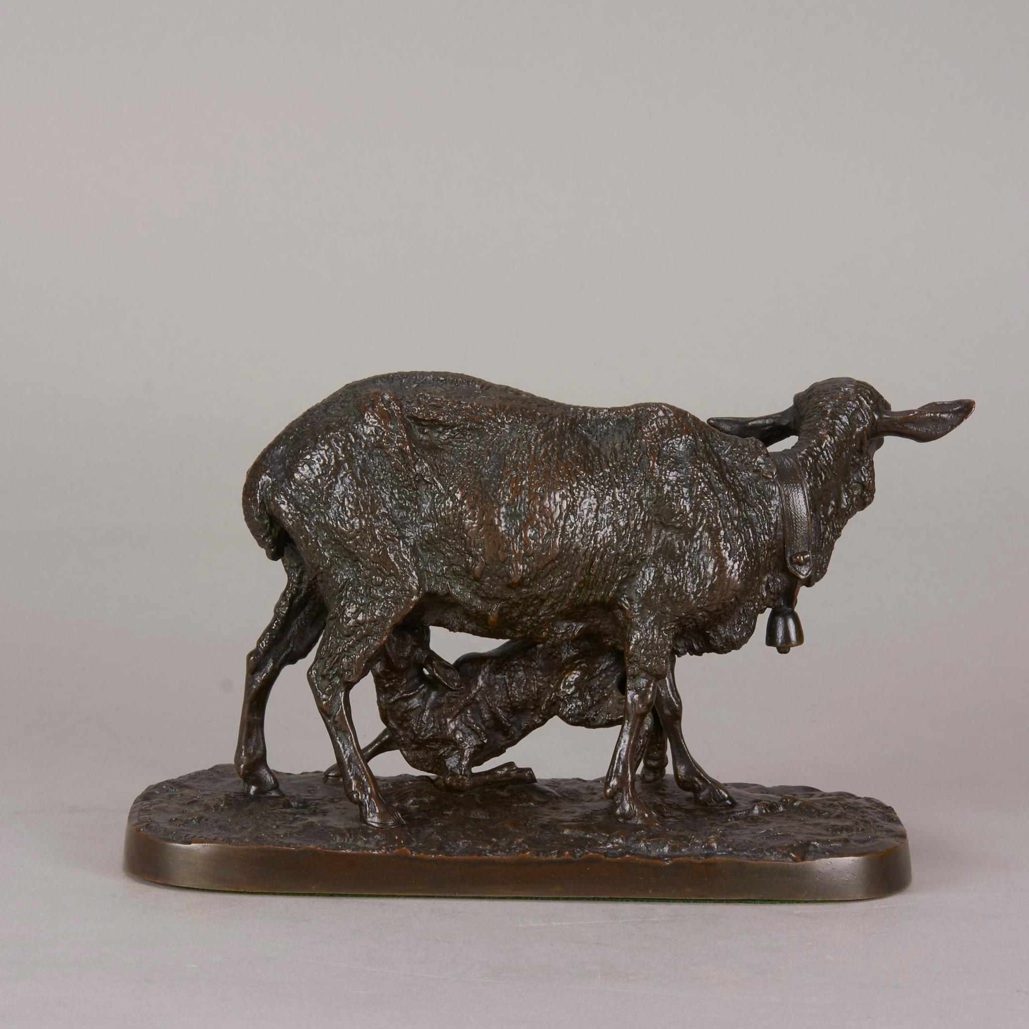 19th Century Anamilier Bronze Entitled 