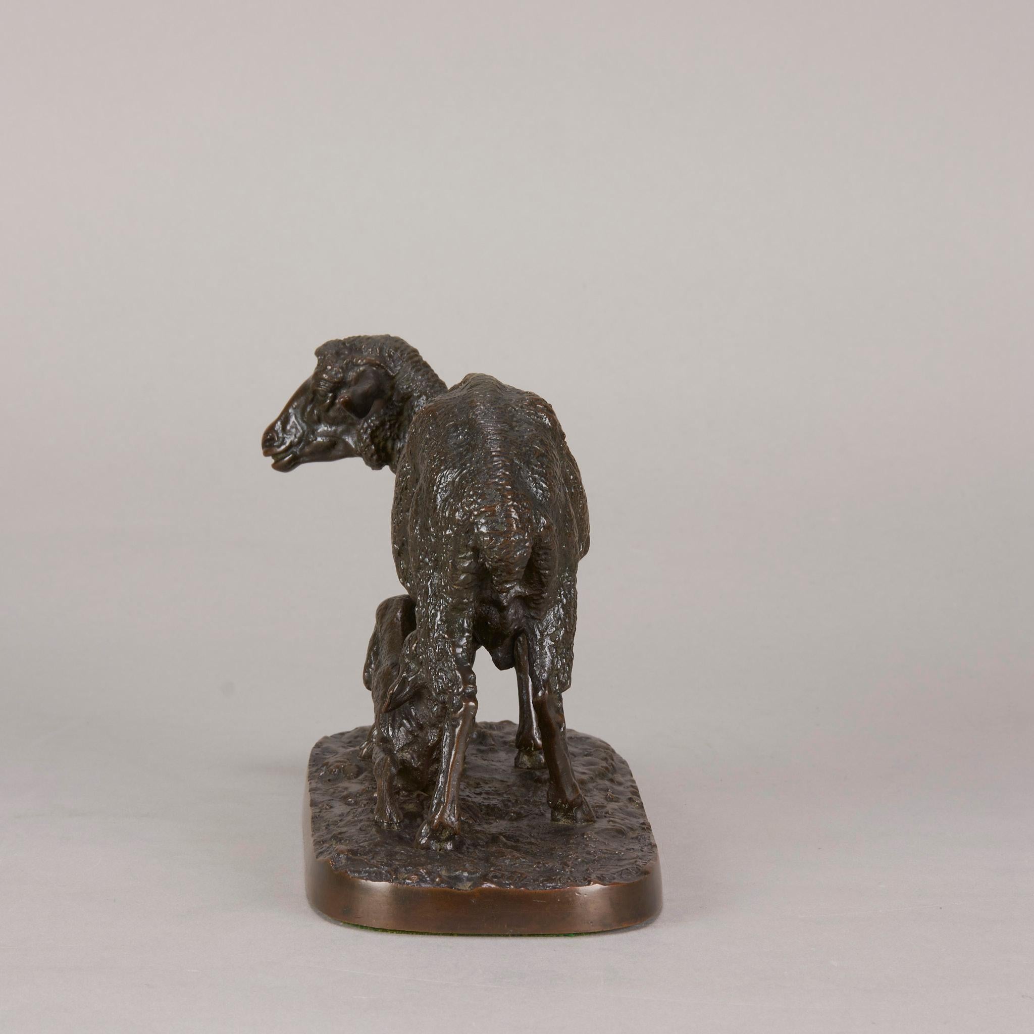 19th Century Anamilier Bronze Entitled 