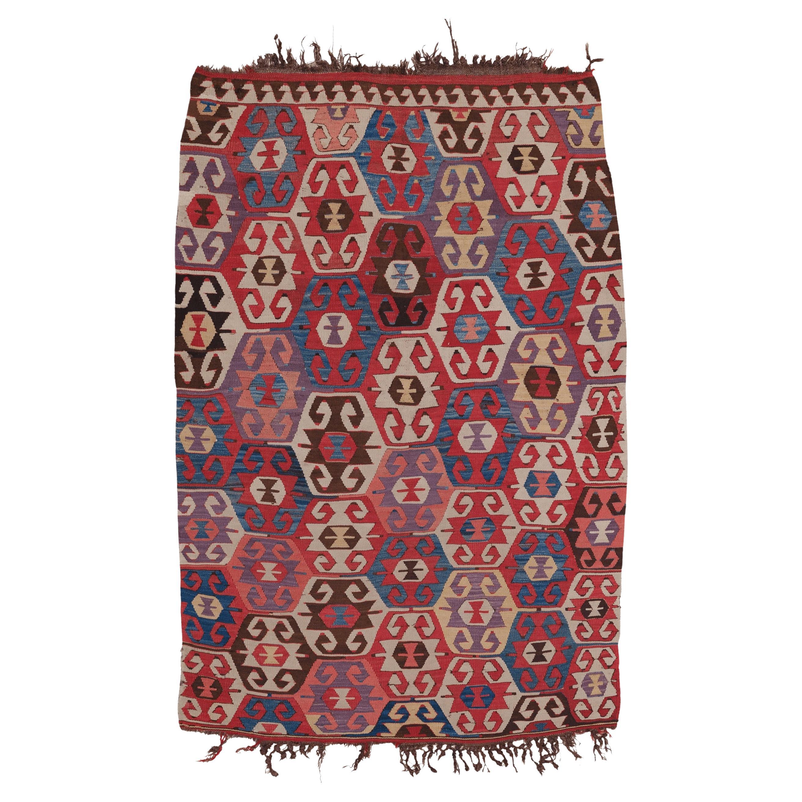 Mut Kilim anatolico del XIX secolo in vendita