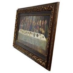 19th Century Ancient Painting, the Last Supper, 1G02