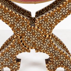 19th Century Andalucia Inlaid Folding Chair
