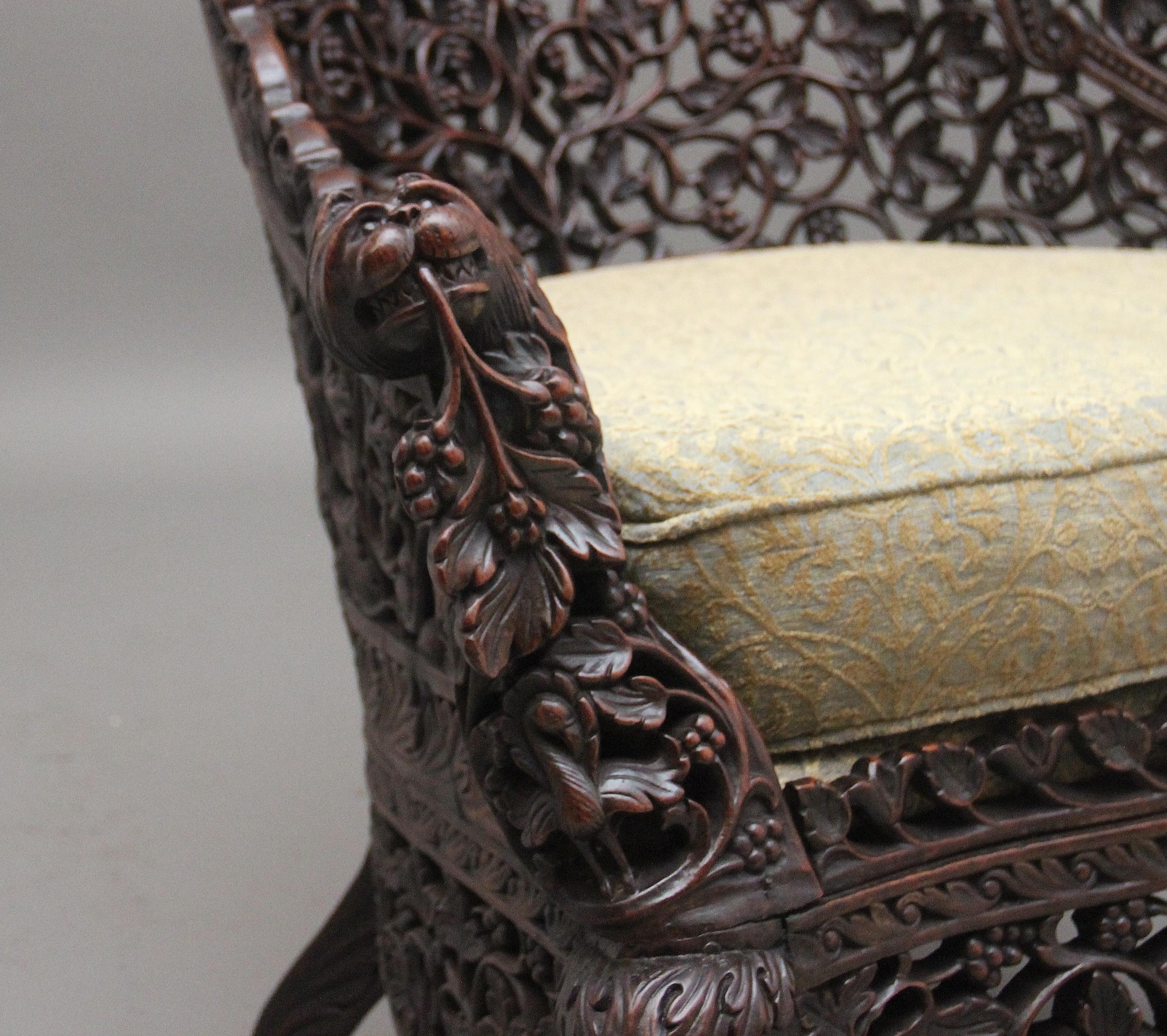 19th Century Anglo-Indian armchair For Sale 4
