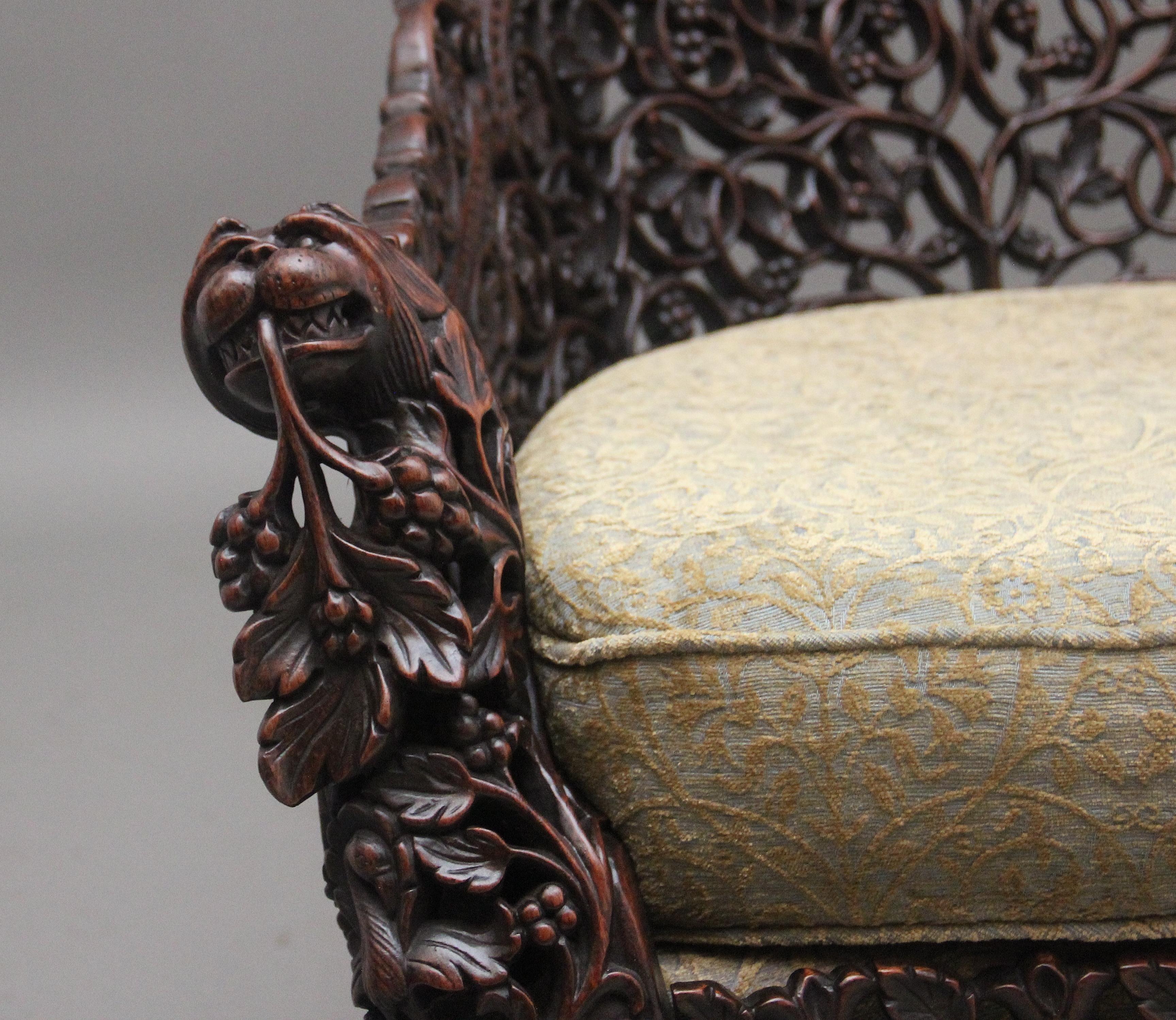 19th Century Anglo-Indian armchair For Sale 3