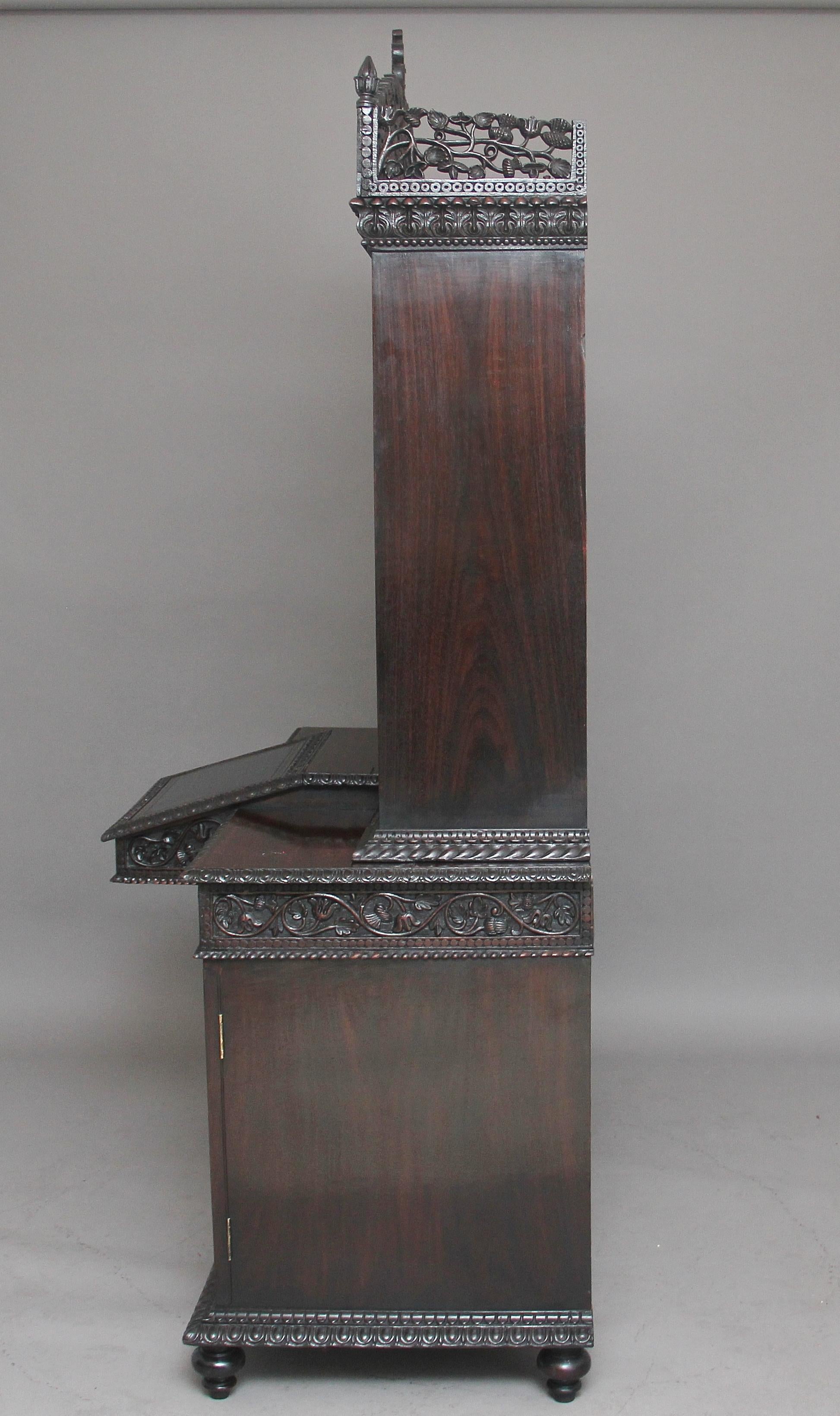 19th Century Anglo-Indian bookcase 1