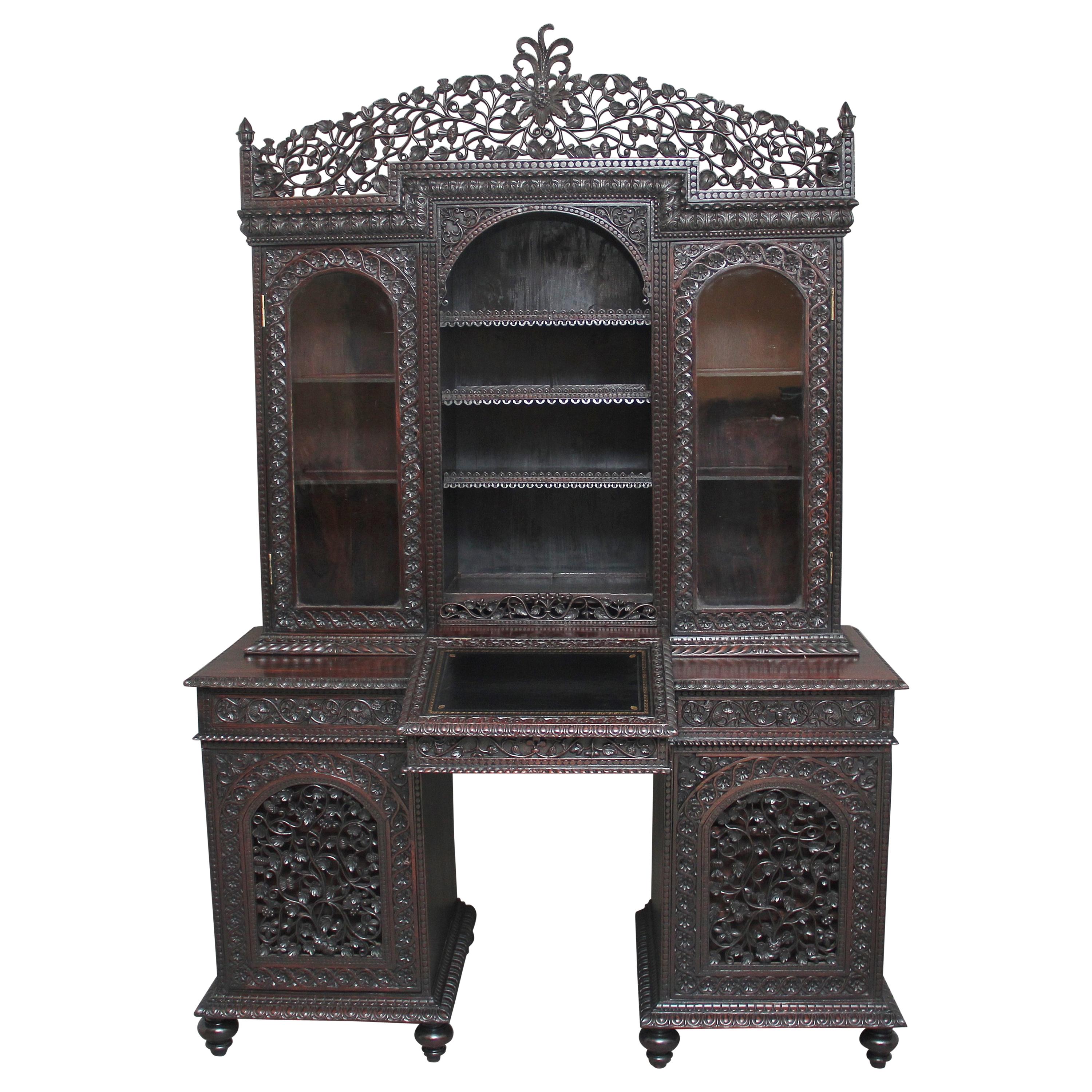 19th Century Anglo-Indian bookcase