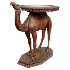 Vintage 19th Century Anglo Indian Camel table.