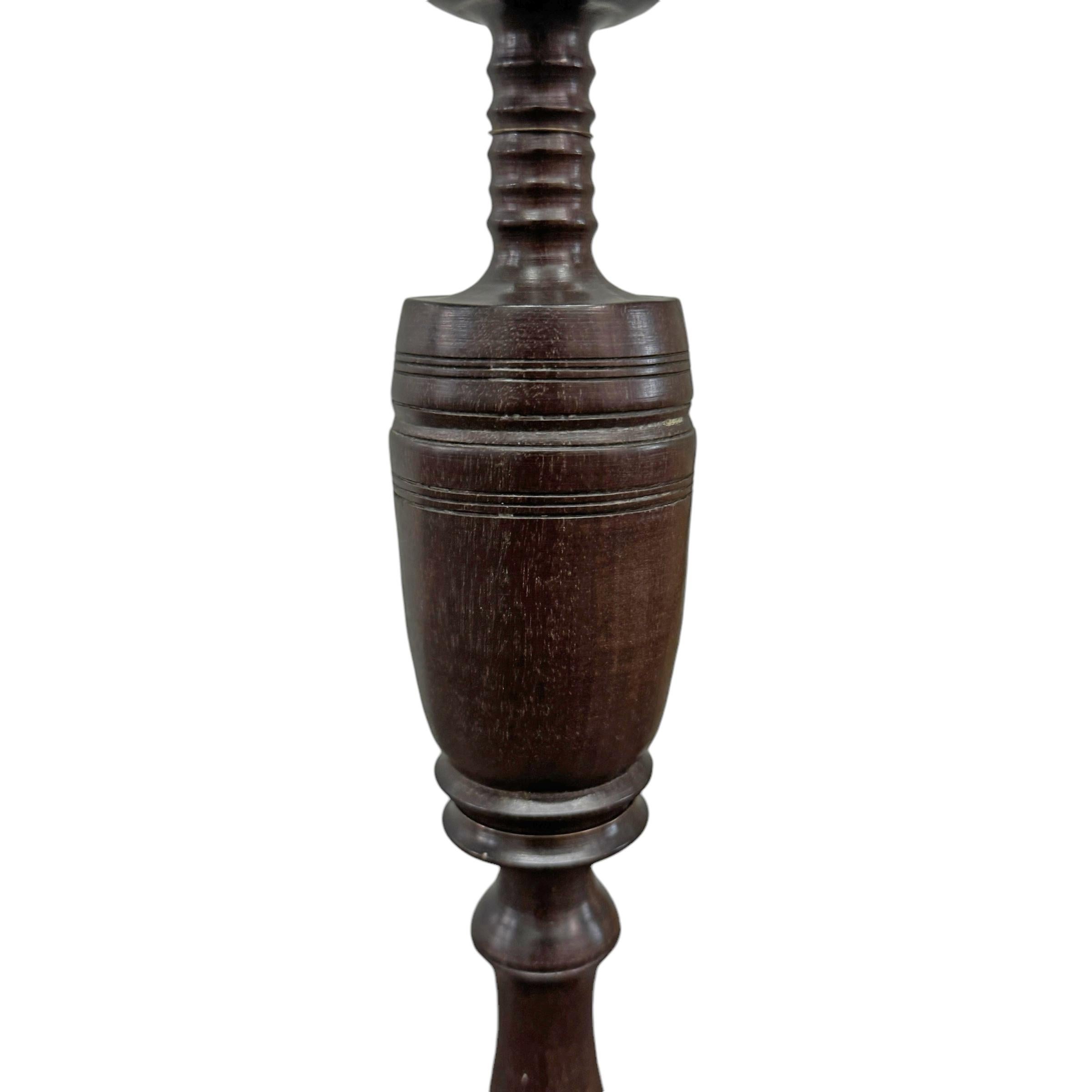 19th Century Anglo-Indian Candlestick Lamps 3