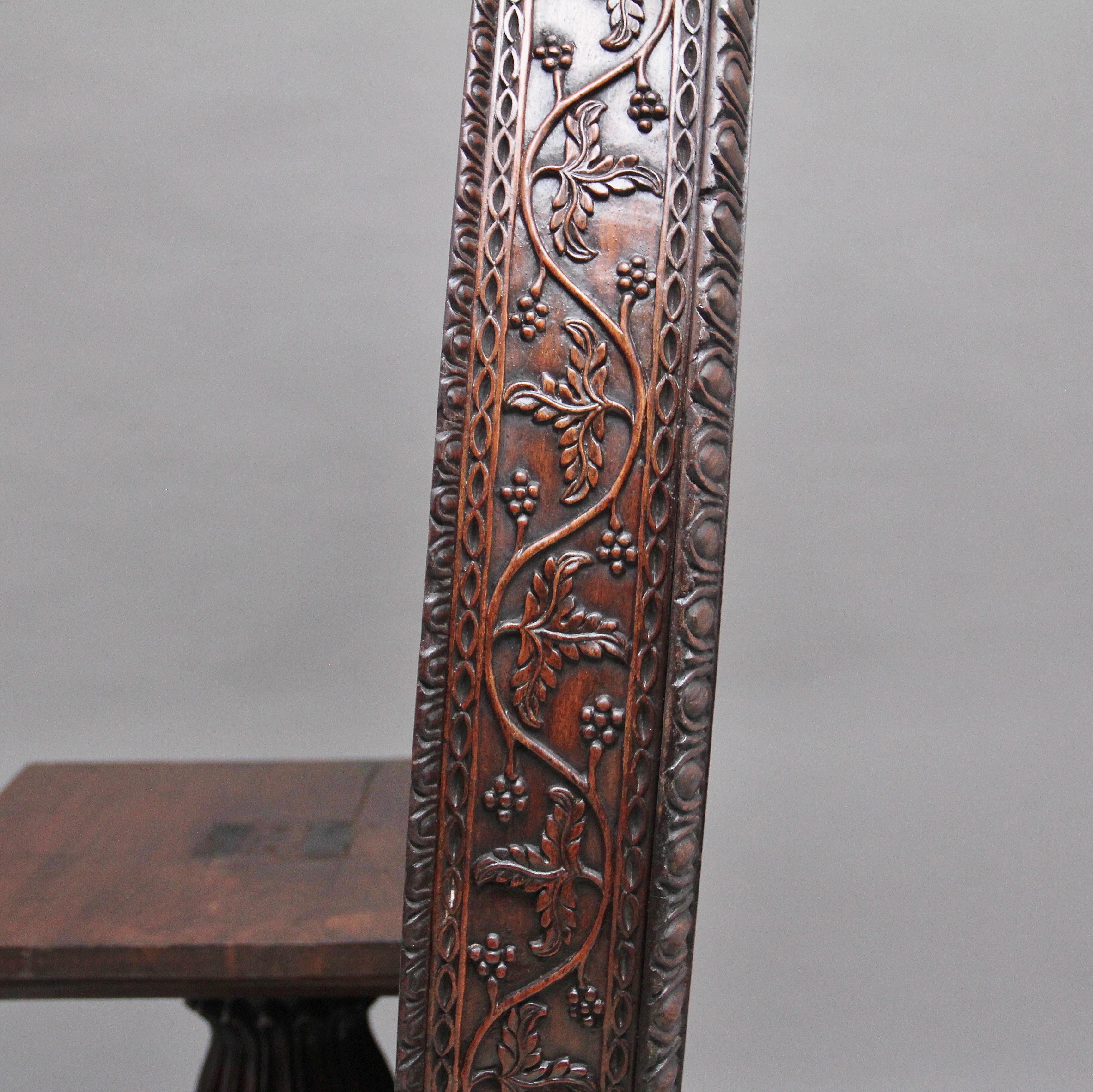 19th Century Anglo Indian Carved Centre Table In Good Condition In Martlesham, GB