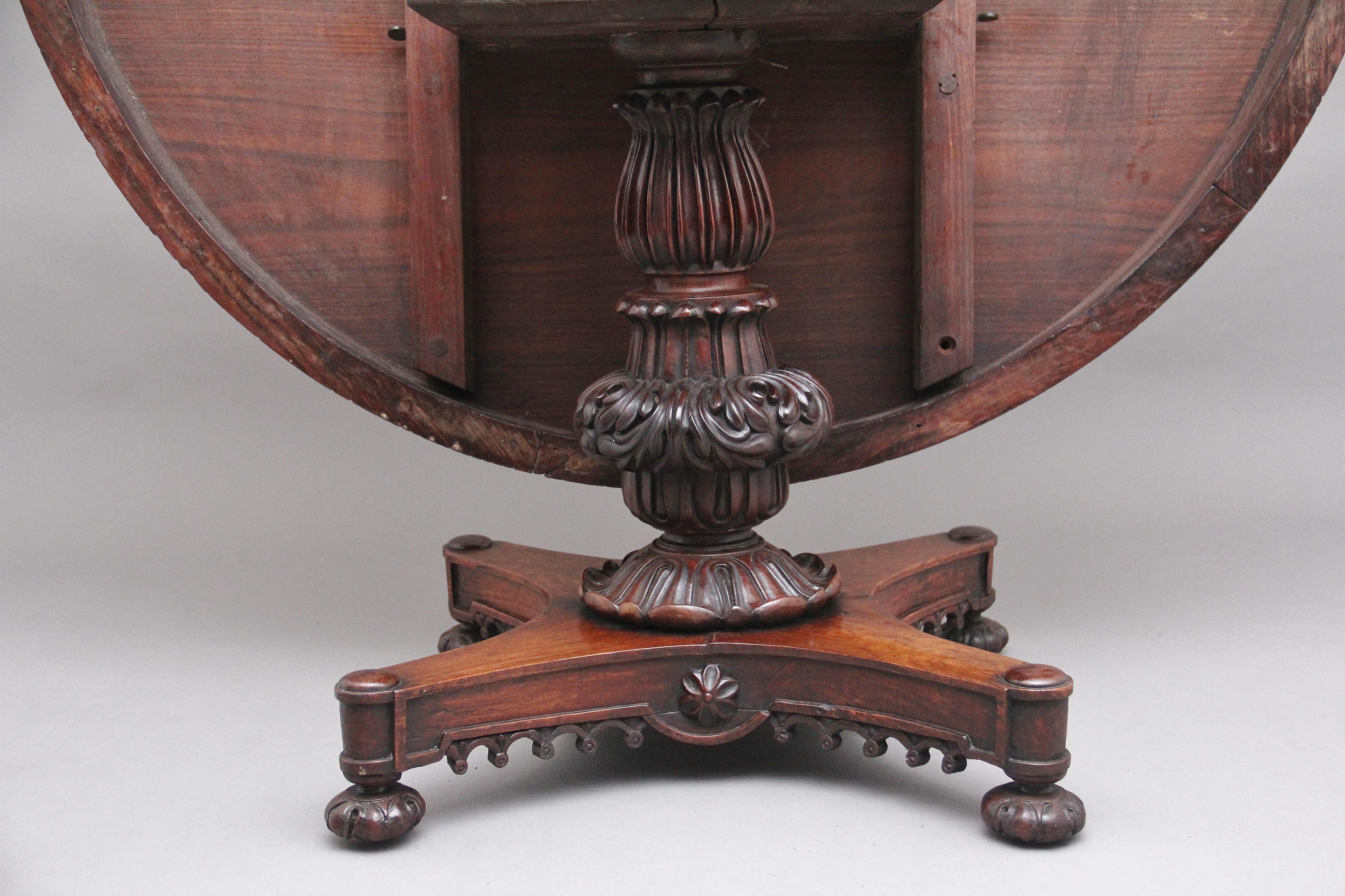 19th Century Anglo Indian Carved Centre Table 1