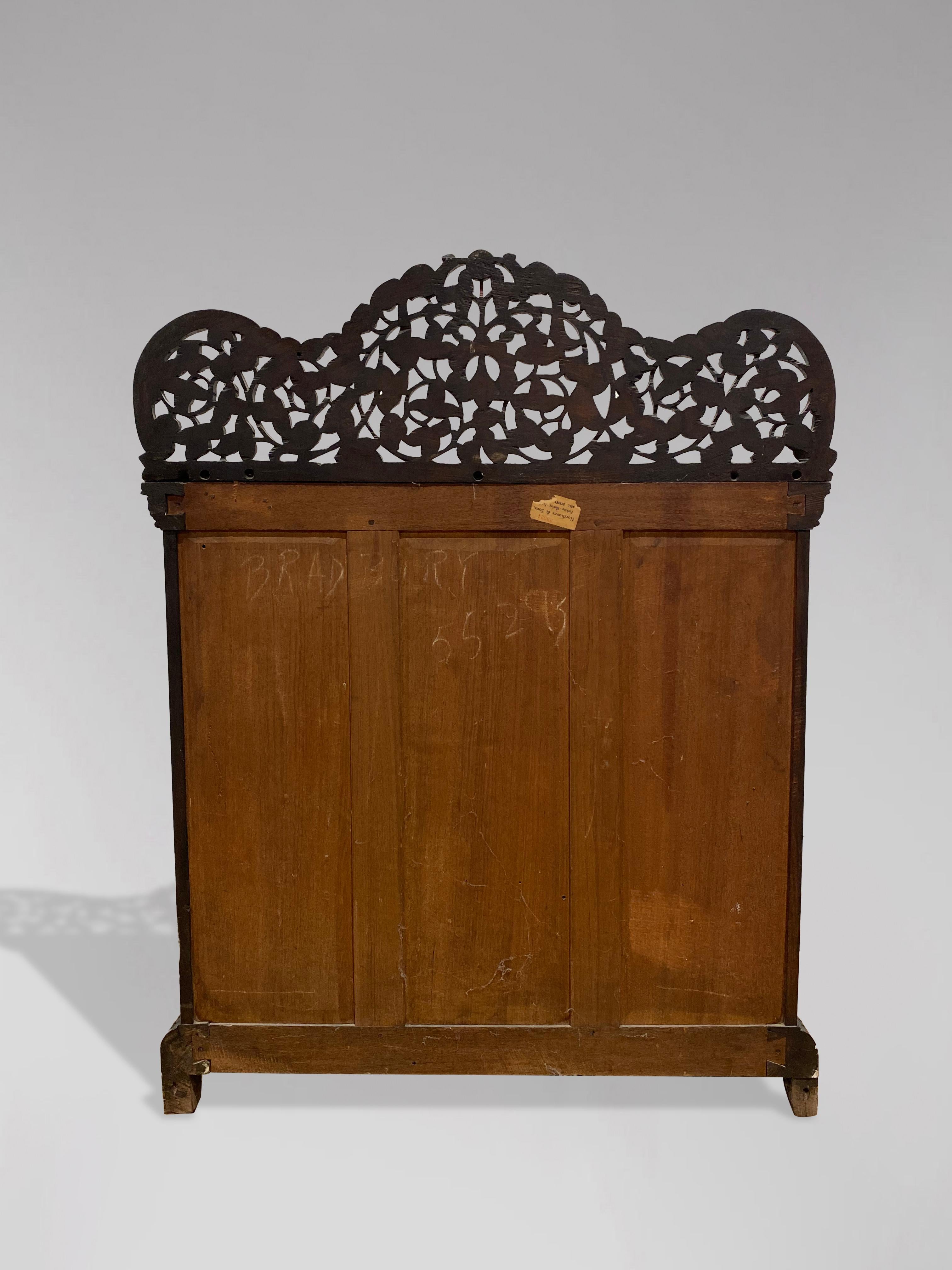 19th Century Anglo Indian Carved Rosewood Sideboard For Sale 1