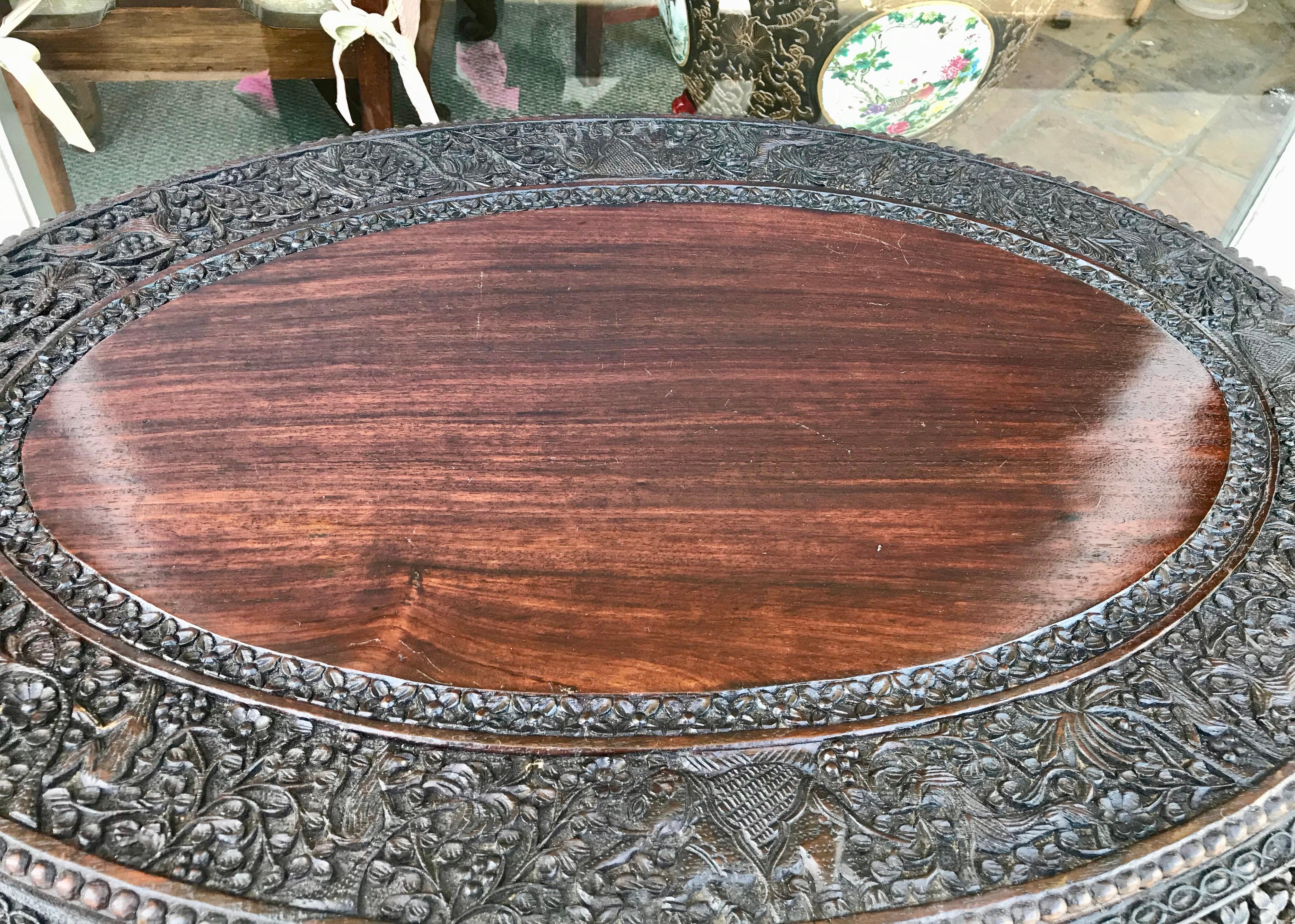 Rosewood 19th Century Anglo - Indian Center Table