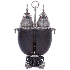 19th Century Anglo-Indian Coco de Mer Tea Caddy