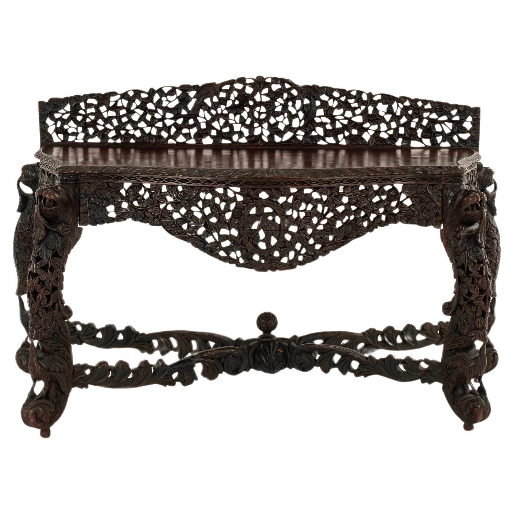 19th Century Anglo Indian Console Table