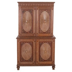 Armoire indienne anglo-indienne du 19ème siècle
