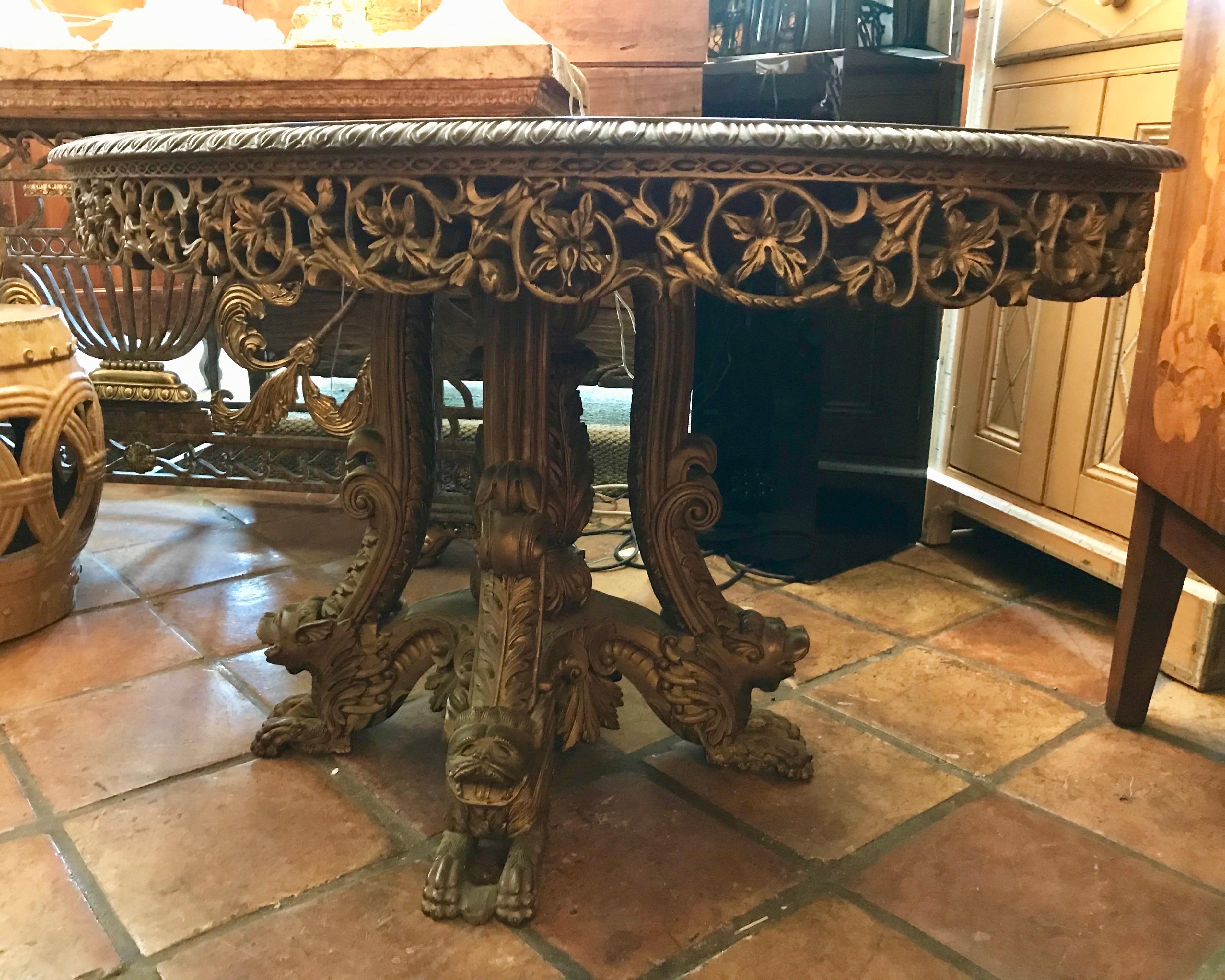 Hardwood 19th Century Anglo-Indian Dining / Breakfast Table For Sale