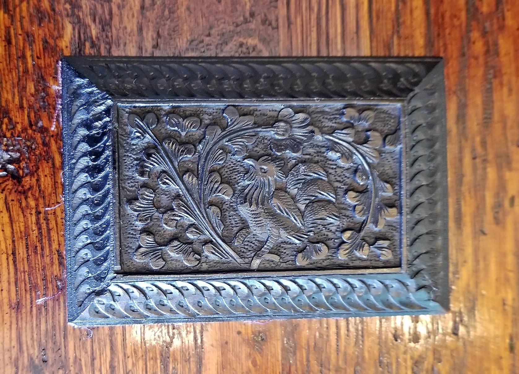 19th Century Anglo-Indian Ebony Calling Card Case 1