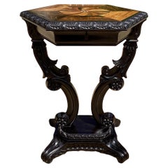19th Century Anglo Indian Ebony Occasional Table