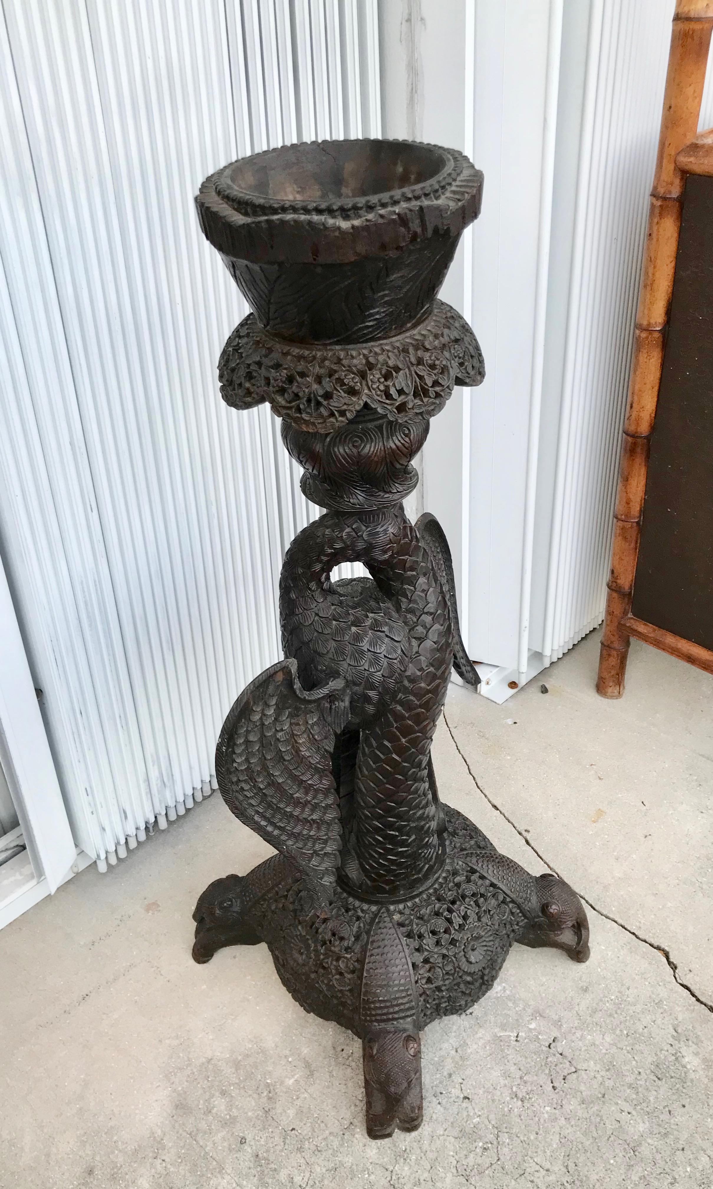 19th Century Anglo, Indian Fern Stand In Good Condition For Sale In West Palm Beach, FL