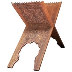 19th Century Anglo-Indian Folding Magazine or Quran Stand