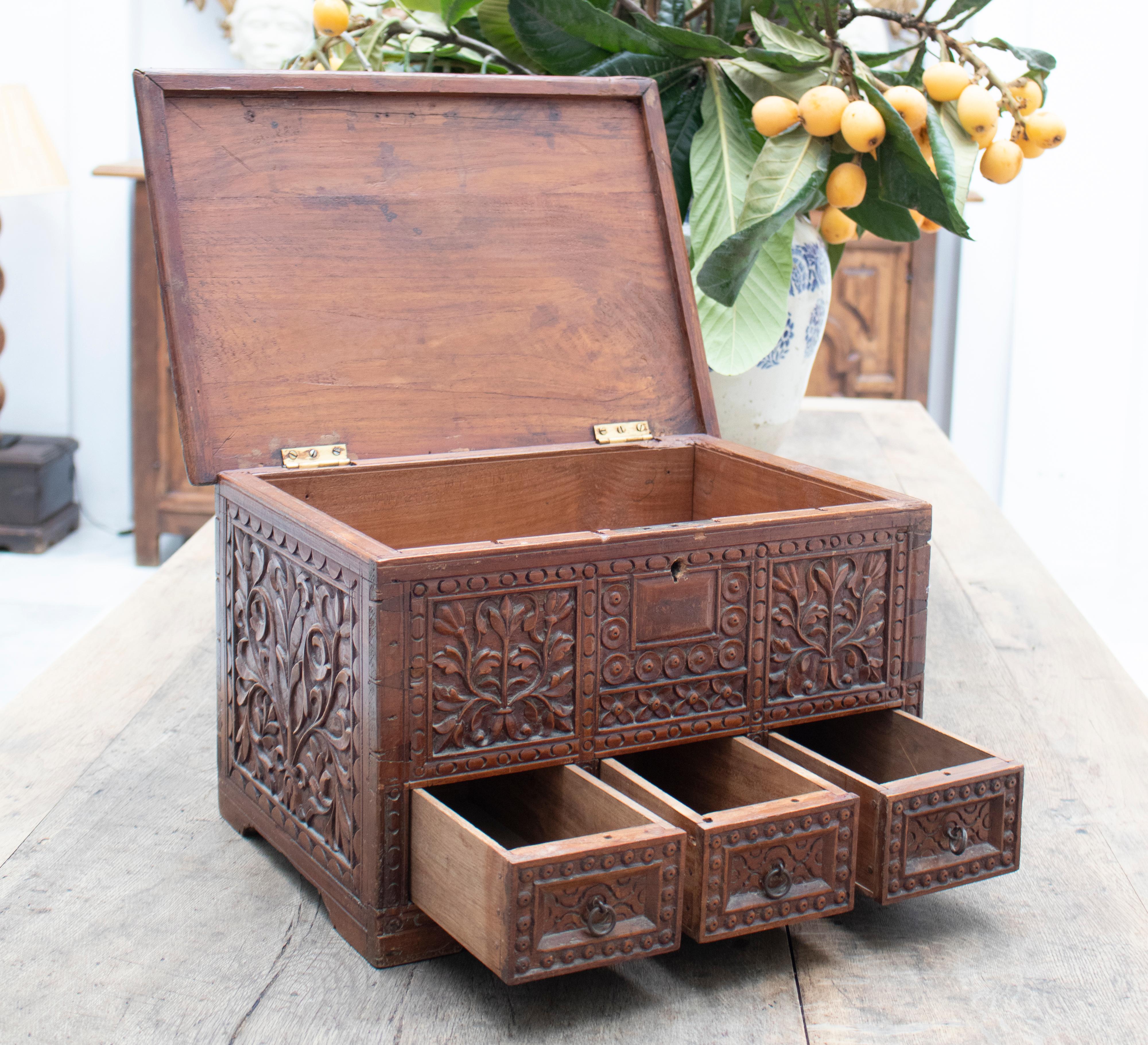 indian wooden boxes
