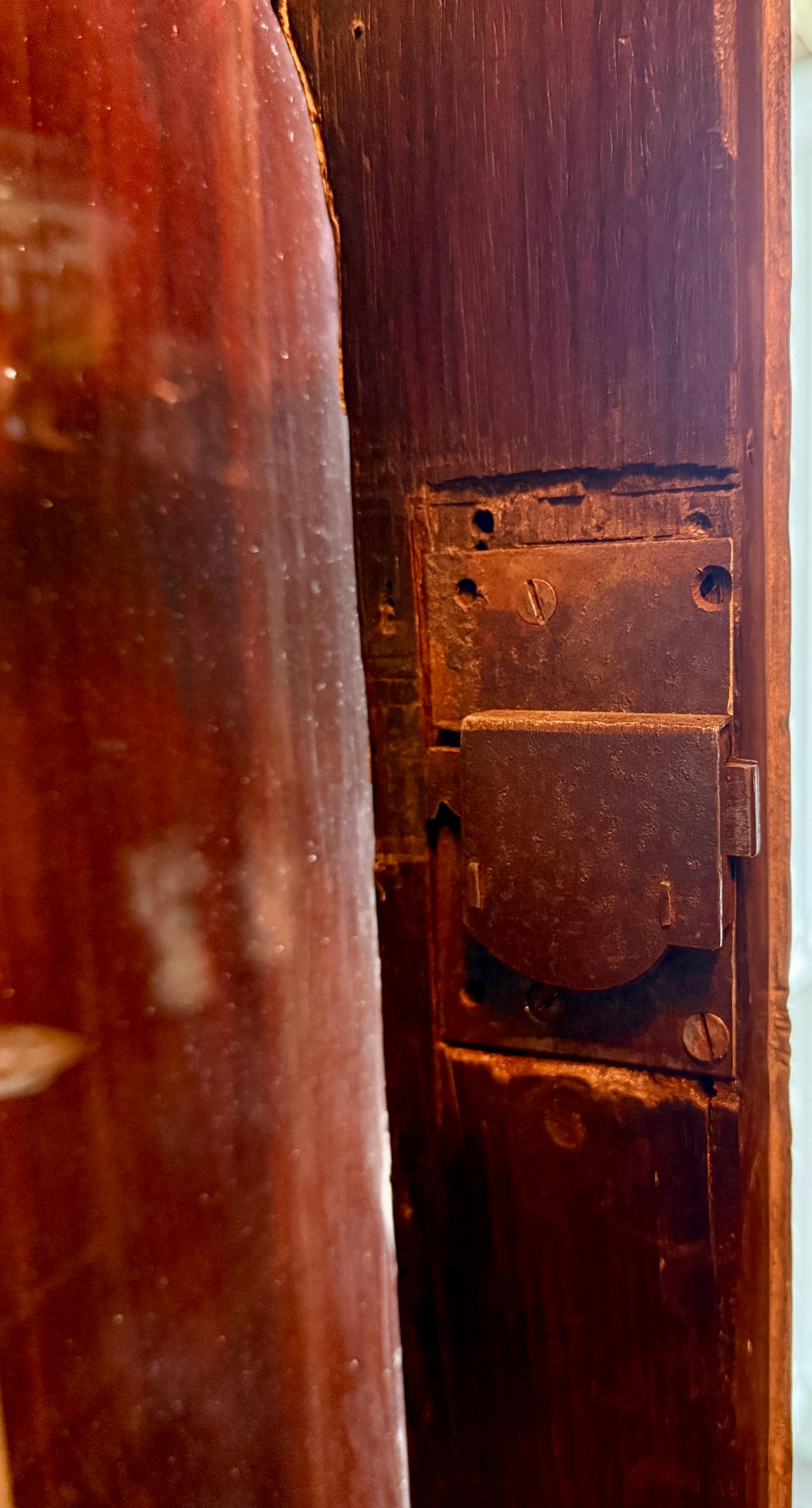 19th Century, Anglo Indian Heavily Carved Rosewood Campaign Secretary Bookcase For Sale 5