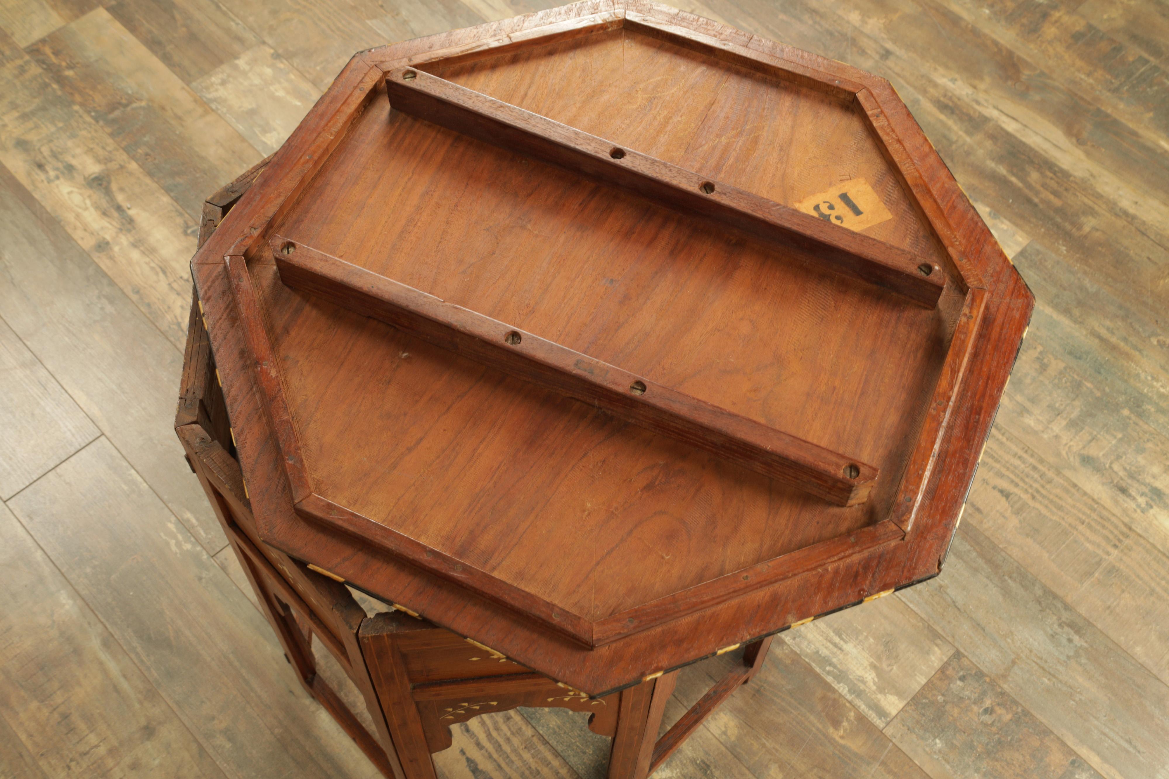 19th Century Anglo-Indian Hoshiarpur Octagonal Table For Sale 2