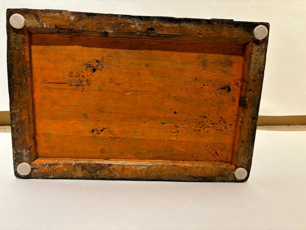 19th Century Anglo Indian Inlaid Mosaic Box With Drop Front and Drawers For Sale 5