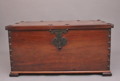 19th Century Anglo Indian mahogany blanket chest