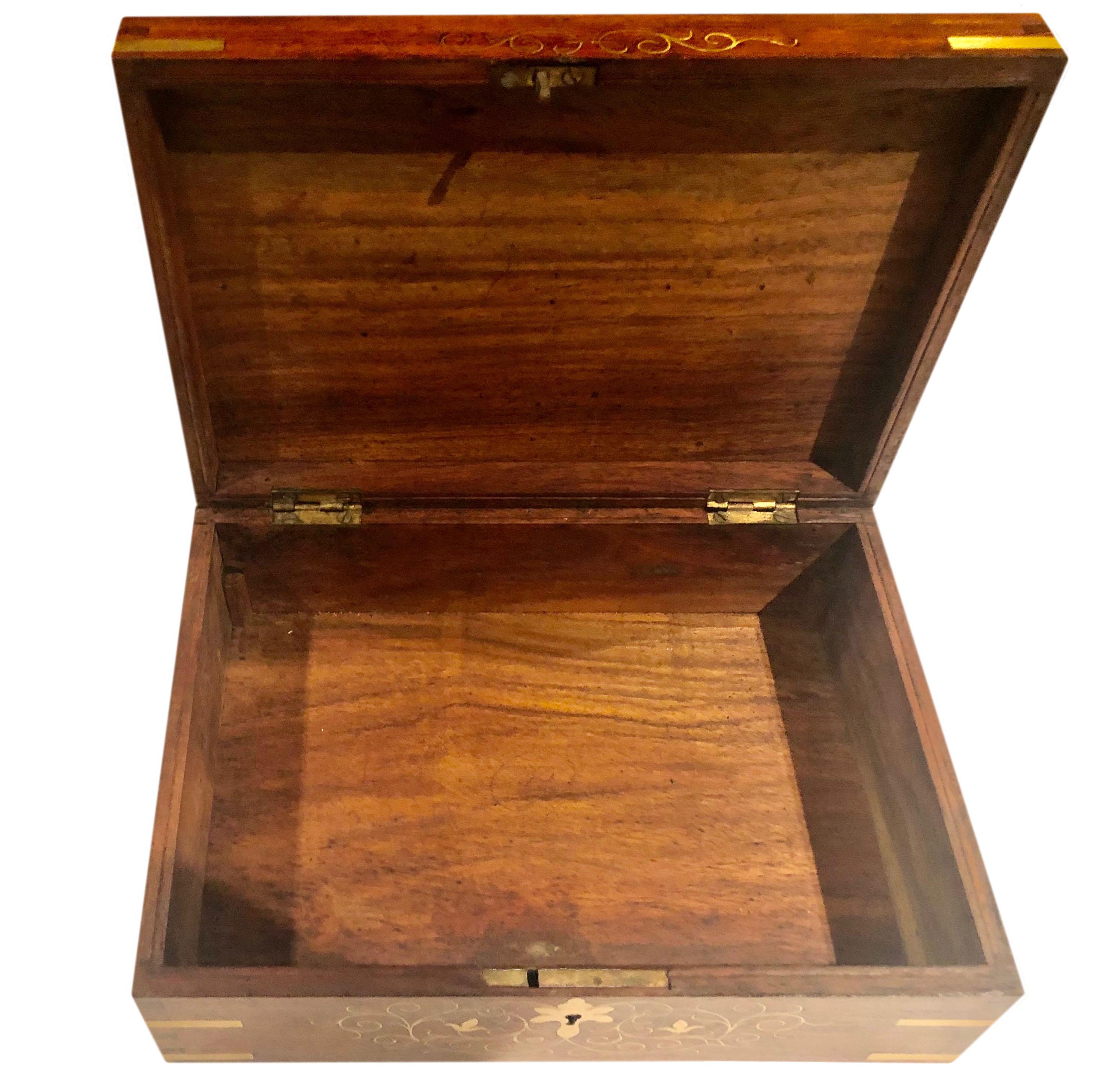 19th Century Anglo Indian Rosewood Box For Sale 1