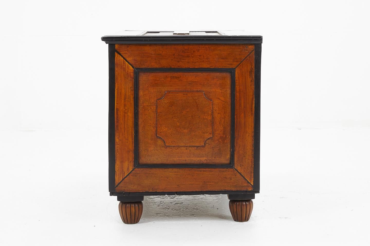 19th Century Anglo Indian Satinwood and Ebony Chest For Sale 1