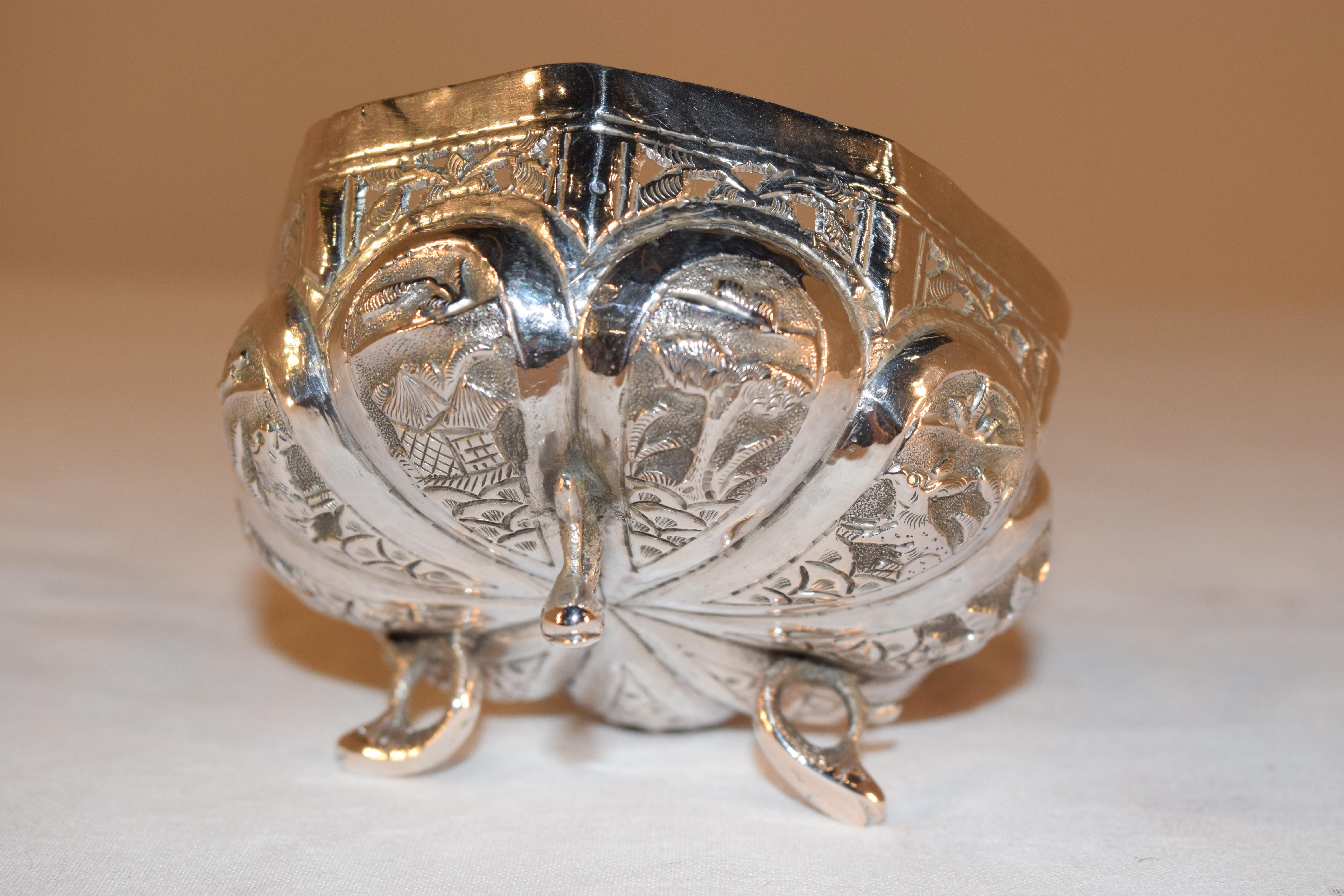 19th Century Anglo-Indian Silver Bowl For Sale 1